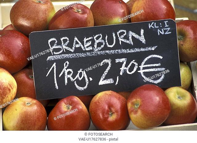 buy, apples, board, blackboard, Bernhard, apple