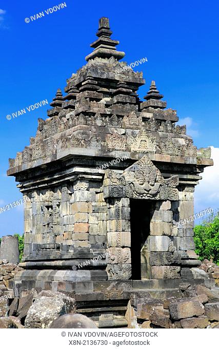 Candi, Plaosan temple (840s), Prambanan, near Yogyakarta, Java, Indonesia