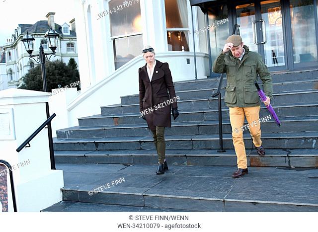 UKIP Leader Henry Bolton And Jo Marney Leave The Cliffe Hotel. Folkestone. Kent. Featuring: Henry Bolton And Jo Marney Where: Folkestone, London
