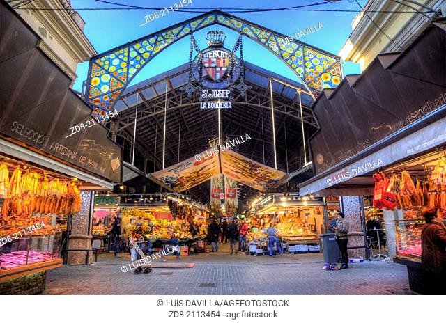 la boqueria market. barcelona