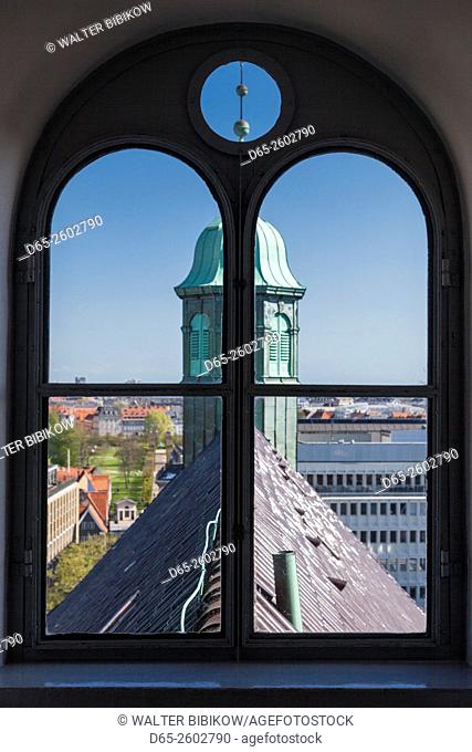 Denmark, Zealand, Copenhagen, The Round Tower, window view