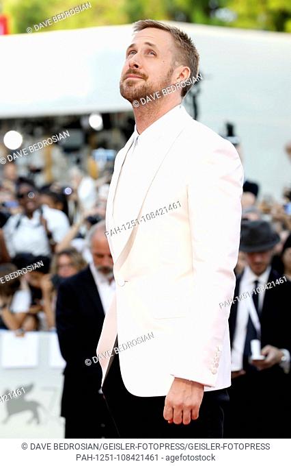 Ryan Gosling attending the 'First Man' premiere at the 75th Venice International Film Festival at the Palazzo del Cinema on August 29, 2018 in Venice
