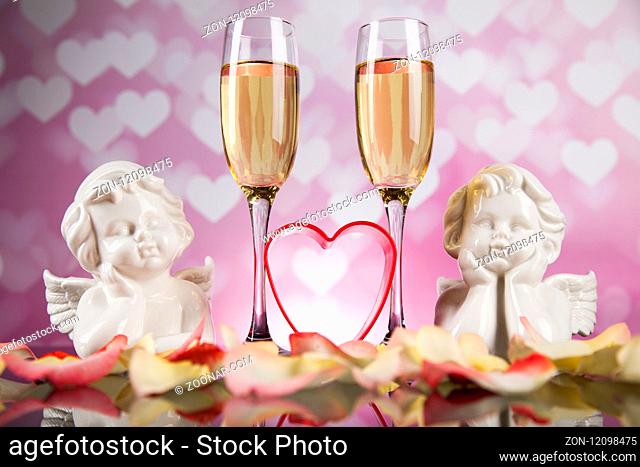 Love, Valentine's day concept, heart background