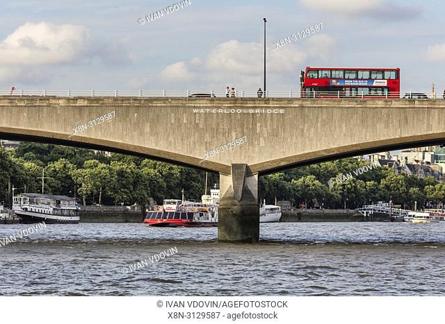 Waterloo bridge, London, England, UK