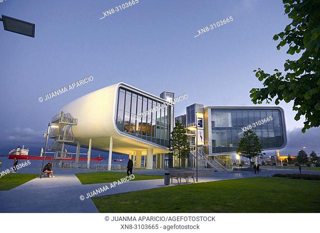 Botin Center Museum Art and Culture. Botin Foundation, architect Renzo Piano. Santander, Cantabrian Sea, Cantabria, Spain, Europe