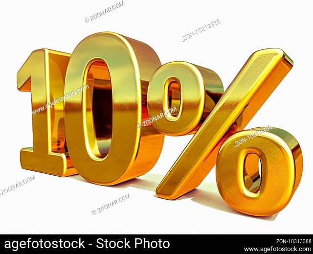 Gold 10 Percent Off Discount Sign, Sale Banner Template, Special Offer 10% Off Discount Tag, Ten Percentages Up Sticker, Gold Sale Symbol, Gold Sticker, Banner