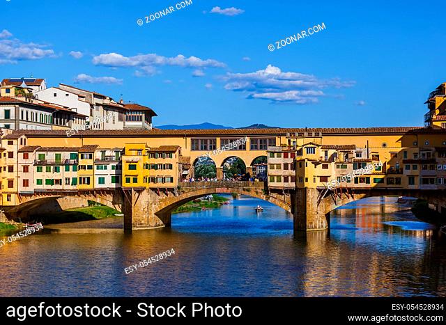 Bridge Ponte Vecchio in Florence - Italy - architecture background