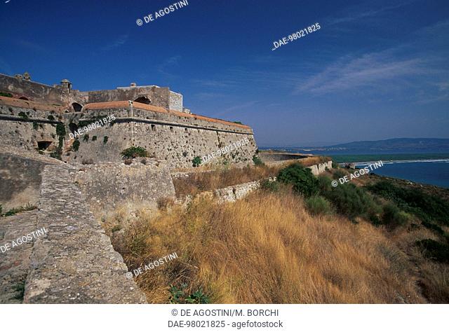 Walls of Fort Philip, Porto Ercole, Monte Argentario, Tuscany, Italy, 16th century