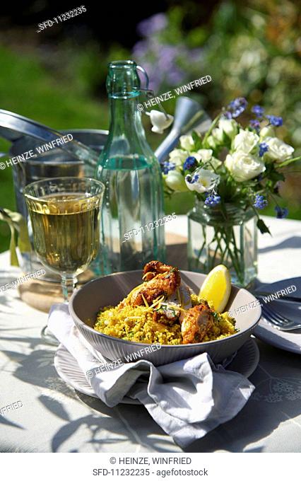 Chicken with couscous and lemon