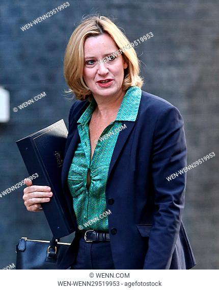 Ministers attend the weekly Cabinet meeting at 10 Downing Street Featuring: Amber Rudd Where: London, United Kingdom When: 13 Sep 2016 Credit: WENN