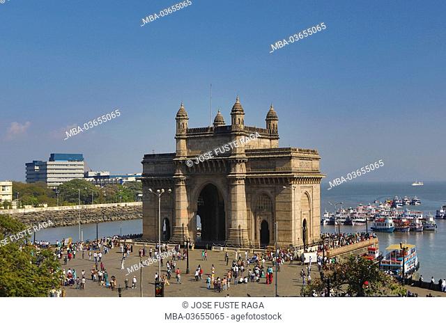 India, Maharastra, Mumbai, Bombay, Colaba district, gateway of India, monument