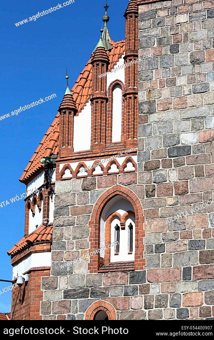 Church of Saint George, neo gothic building in the city center, Sopot, Poland
