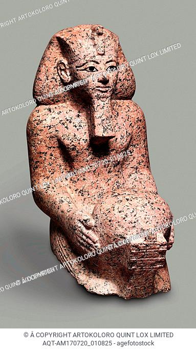 Kneeling statue of Hatshepsut, New Kingdom, Dynasty 18, ca. 1479â€“1458 B.C., From Egypt, Upper Egypt, Thebes, Deir el-Bahri