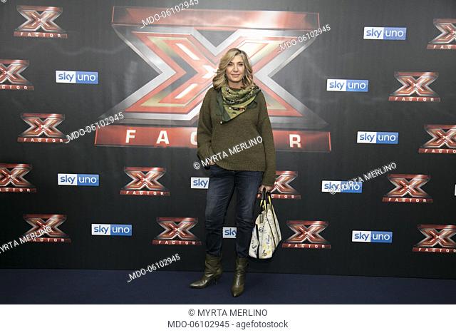 Italian journalist Myrta Merlino photocall of the final night of the talent show X-Factor 2018 at the Assago Forum. Milan, December 13th, 2018