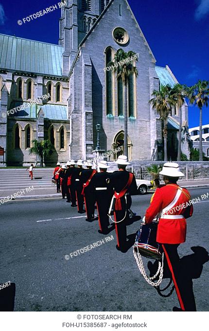 street, regiment, church, marching, band, bermuda