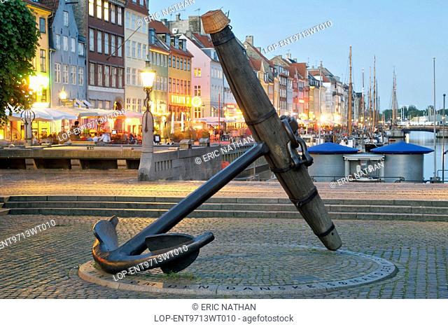 Denmark, Hovedstaden, Copenhagen. The Memorial Anchor commemorates the Danish sailors who lost their lives in World War II