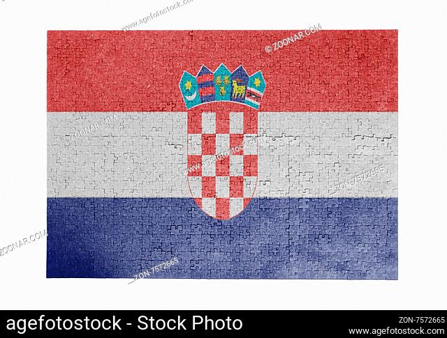 Large jigsaw puzzle of 1000 pieces - flag - Croatia