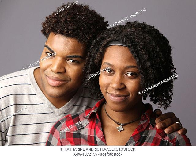 Young African-American couple posing for portrait  © Katharine Andriotis