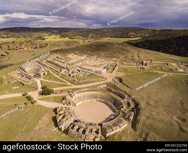 Anfiteatro de Segóbriga, parque arqueológico de Segóbriga, Saelices, Cuenca, Castilla-La Mancha, Spain