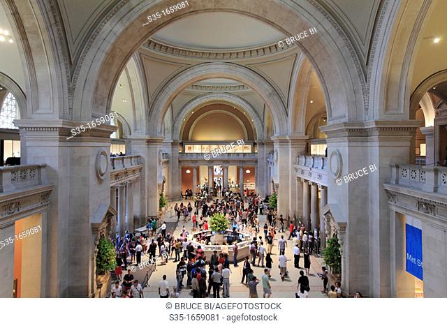 The Great Hall of Metropolitan Museum of Art  Manhattan  New York City  USA