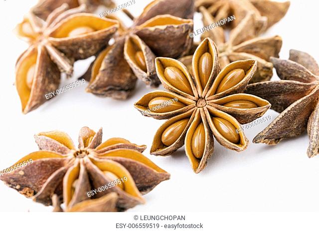 Star anise close up