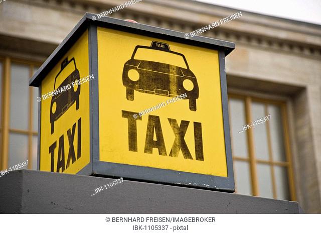 Taxi stand in Berlin, Germany