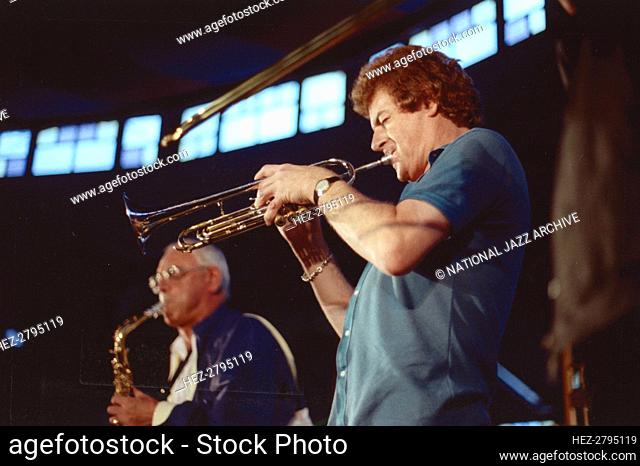 Ian Hunter-Randall and Terry Lightfoot, Edinburgh Jazz Festival, 1986. Creator: Brian Foskett