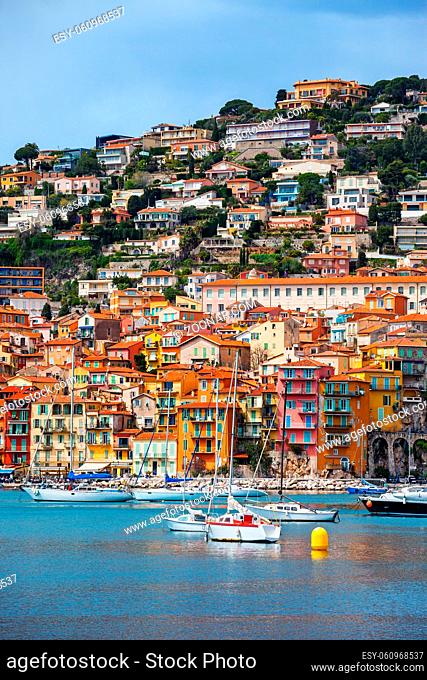 Villefranche sur Mer resort town on French Riviera in France