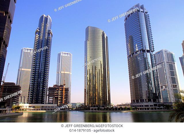 United Arab Emirates, U A E , UAE, Middle East, Dubai, Jumeirah Lake Towers, Platinum Tower, AU Tower, Concorde Tower, tall building, skyscraper, residential
