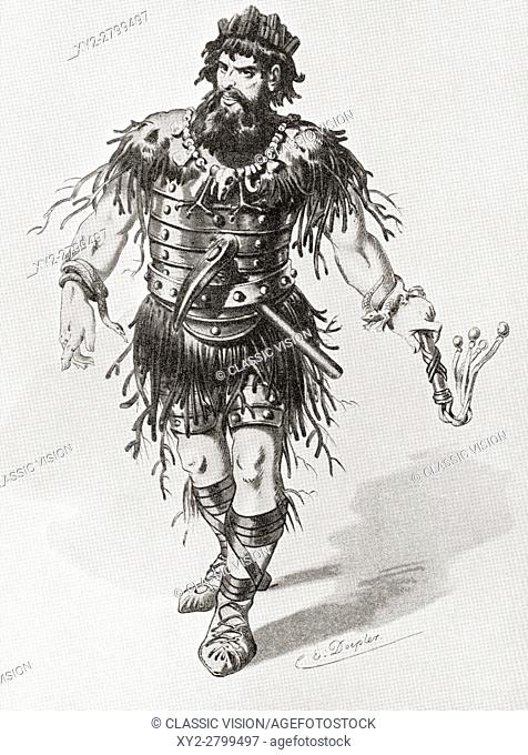 Alberich. A costume design made for the Bayreuth production of Richard Wagner's opera of 1876, Siegfried