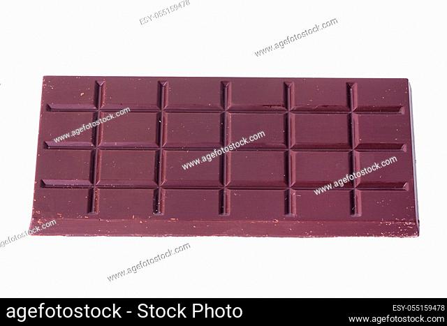 Sweet chocolate on a white background