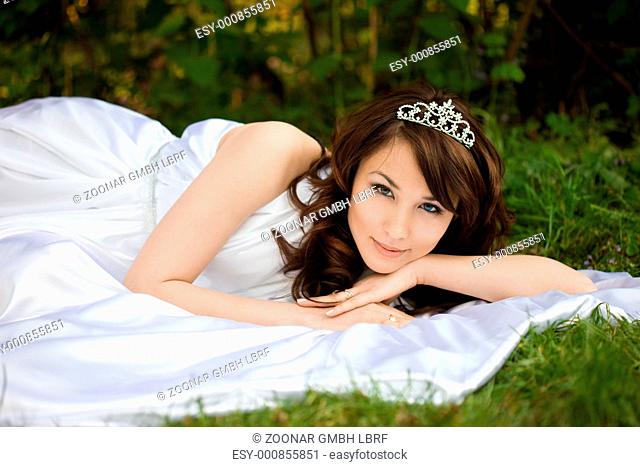 beautiful woman in the fairy-tale forest