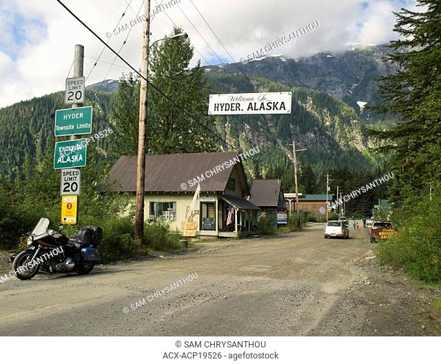 Main Street, Hyder, Alaska, United States of America