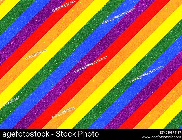 Vivid stripes colors lgbt pride symbol motif flag pattern