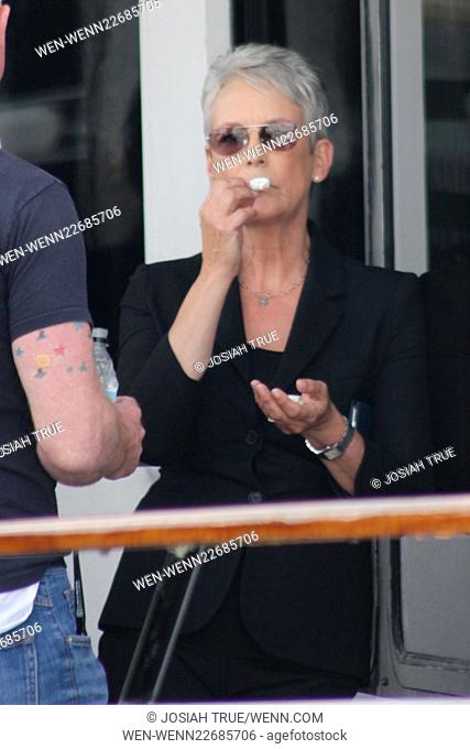 Celebrities arrive for an appearance on the TV Guide Magazine's Yacht during the San Diego Comic-Con International 2015 Featuring: Jamie Lee Curtis Where: Los...