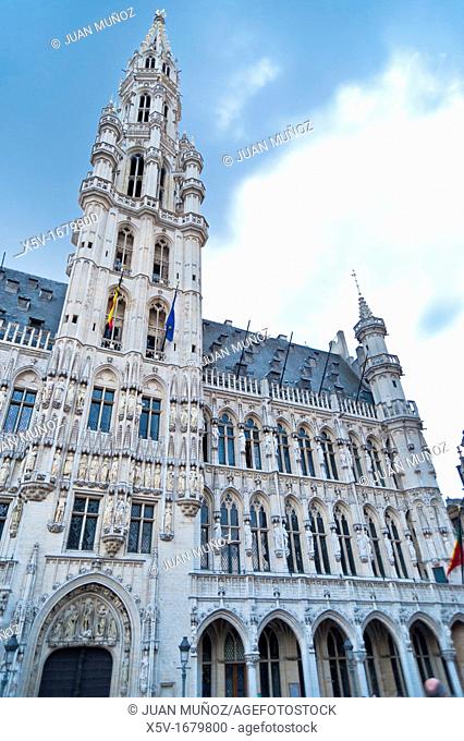 Brussels, Grand Place, City Hall, Brabant, Belgium, Unesco World Heritage Site