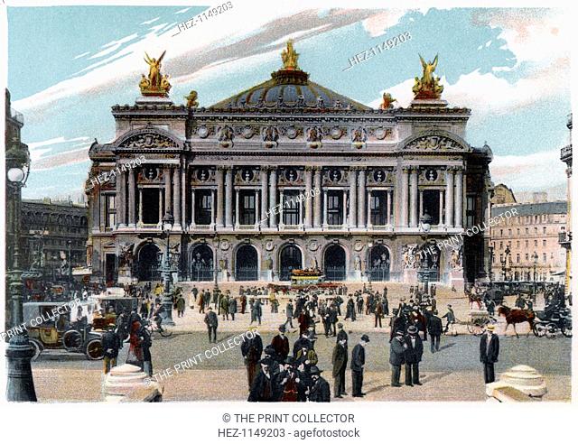 The Palais Garnier, Paris, c1900. Charles Garnier's Opera House, inaugurated in 1875
