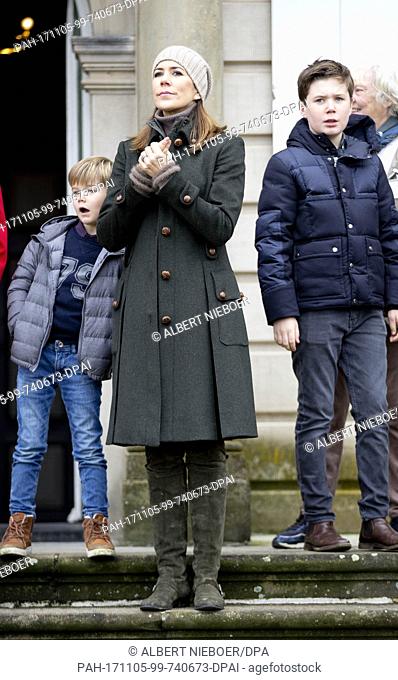 Crown Princess Mary and Prince Christian of Denmark at the JÃ¦gersborg Dyrehave in Klampenborg, on November 5, 2017, to attend the Hubertus Jagt Photo: Albert...