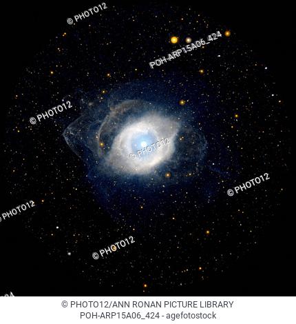 NGC 7293, better known as the Helix nebula. The Helix is the nearest example of a planetary nebula, which is the eventual fate of a star, like our own Sun