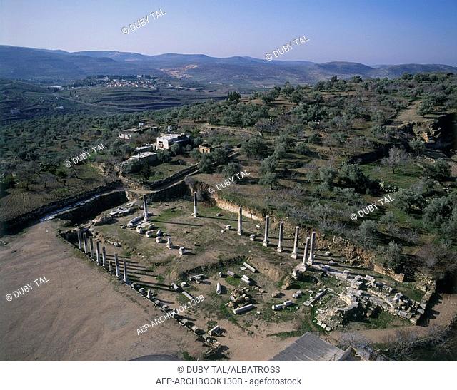Aerial photograph of the ancient city of Sebastia