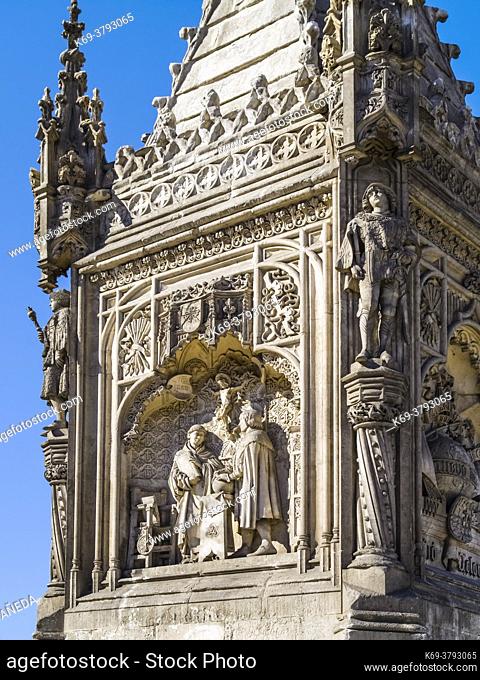 Detail Columbus Monument. . Madrid. Spain