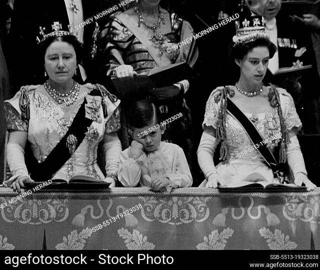 British Royalty Princess Margaret With Queen Mother. July 14, 1954