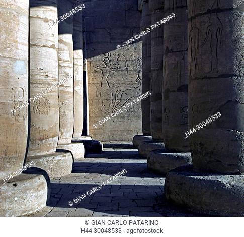 Ramesseum Luxor Egypt: Ramesseum : the funeral temple of pharaoh Ramses II the Great(1303-1213 b.C. XIX° dyn)