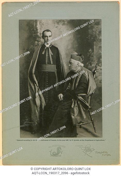 Mgr. Merry H. Del Val, Papal Delegate and Archbishop Walsh, Toronto. [Photo] E. Full-length studio portrait, the papal delegate standing