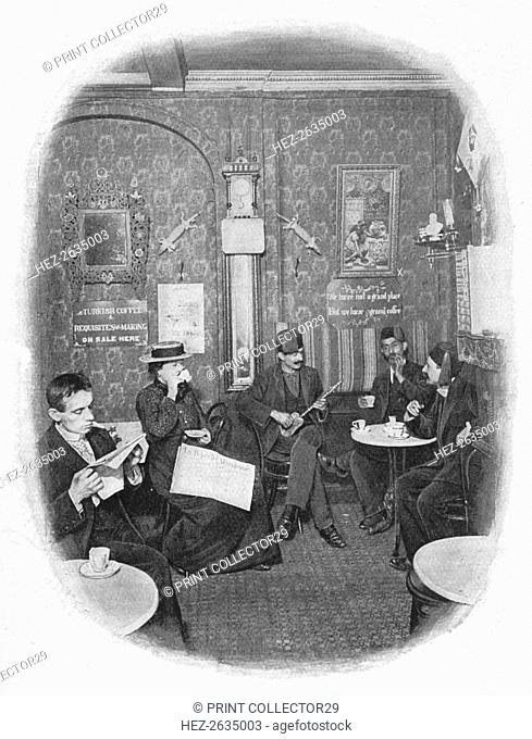 An Arab café, London, c1901 (1901). Artist: Unknown