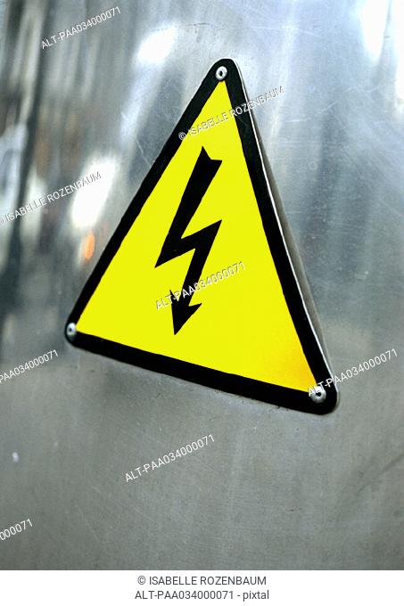 Electricity warning sign