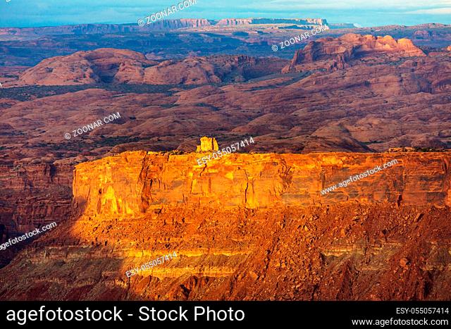 Sandstone formations in Utah, USA. Beautiful Unusual landscapes