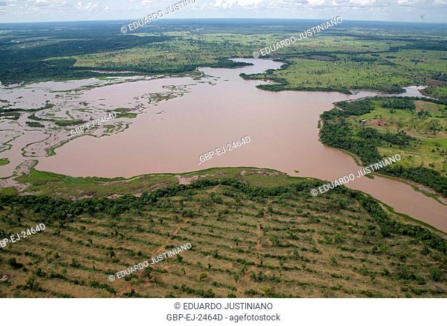 Fly over on the Pantanal Sulmatogrossense, Mato Grosso do Sul, Brazil