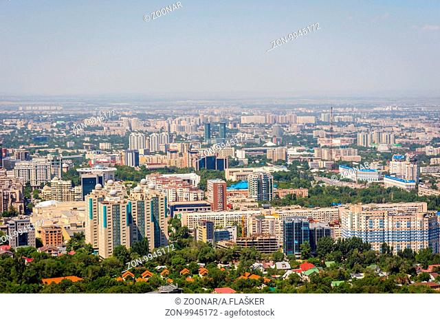 View over Almaty skyline, Kazakhstan