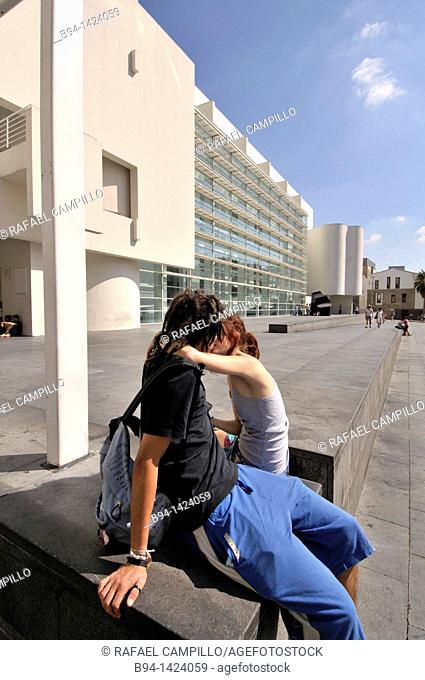 MACBA. Museum of Contemporary Art (1987-1995 by Richard Meier). Plaça dels Àngels. Barcelona. Catalonia. Spain